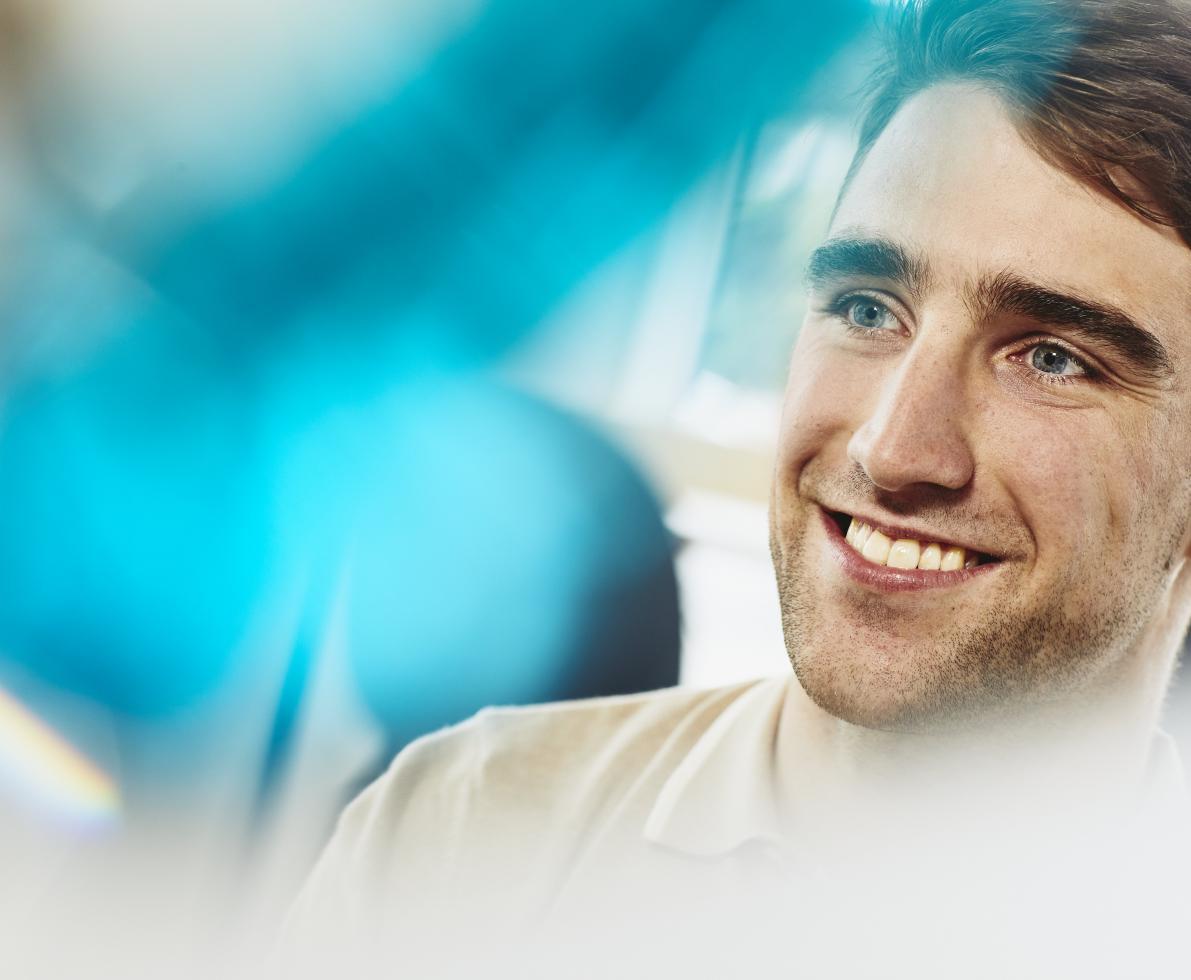 relevate.jpg Image of man close up smiling